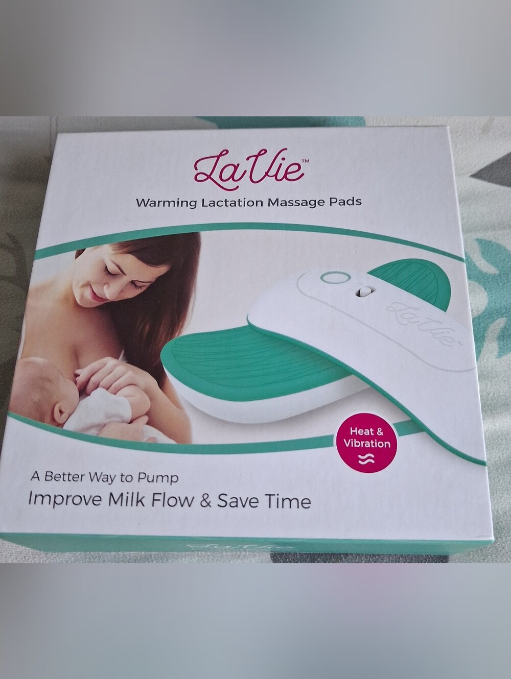 LaVie Teal Warming Lactation Massage Pads - Heat & Vibration